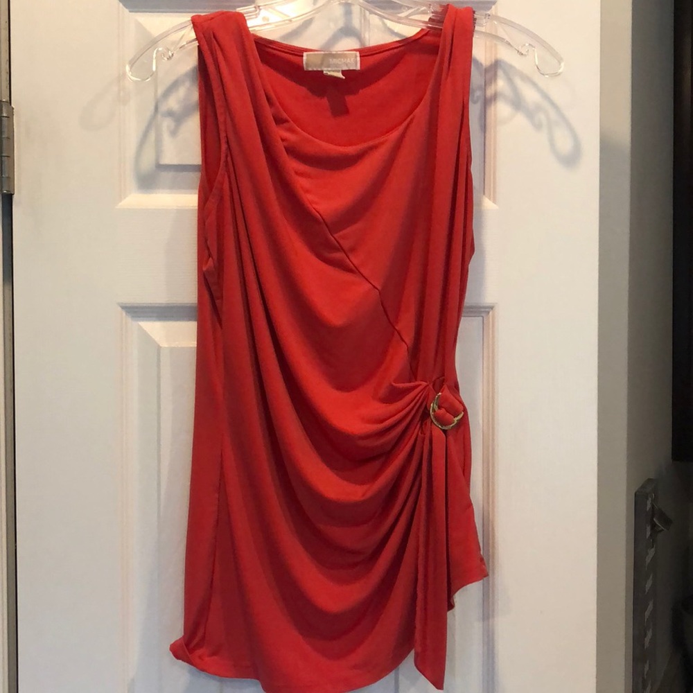 Michael Kors orange sleeveless top